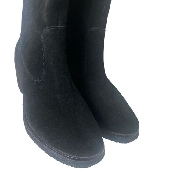 Vince Camuto 9.5 M Shianne 2 Stretch and Suede leather black over the knee - Picture 3 of 11